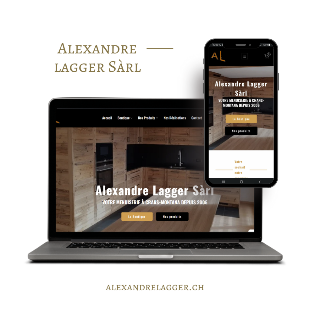 Site web Alexandre Lagger SARL