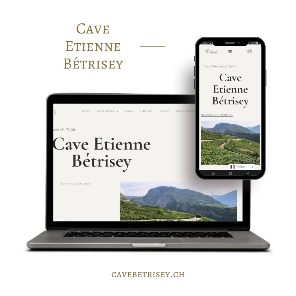 Site web Cave Etienne Bétrisey