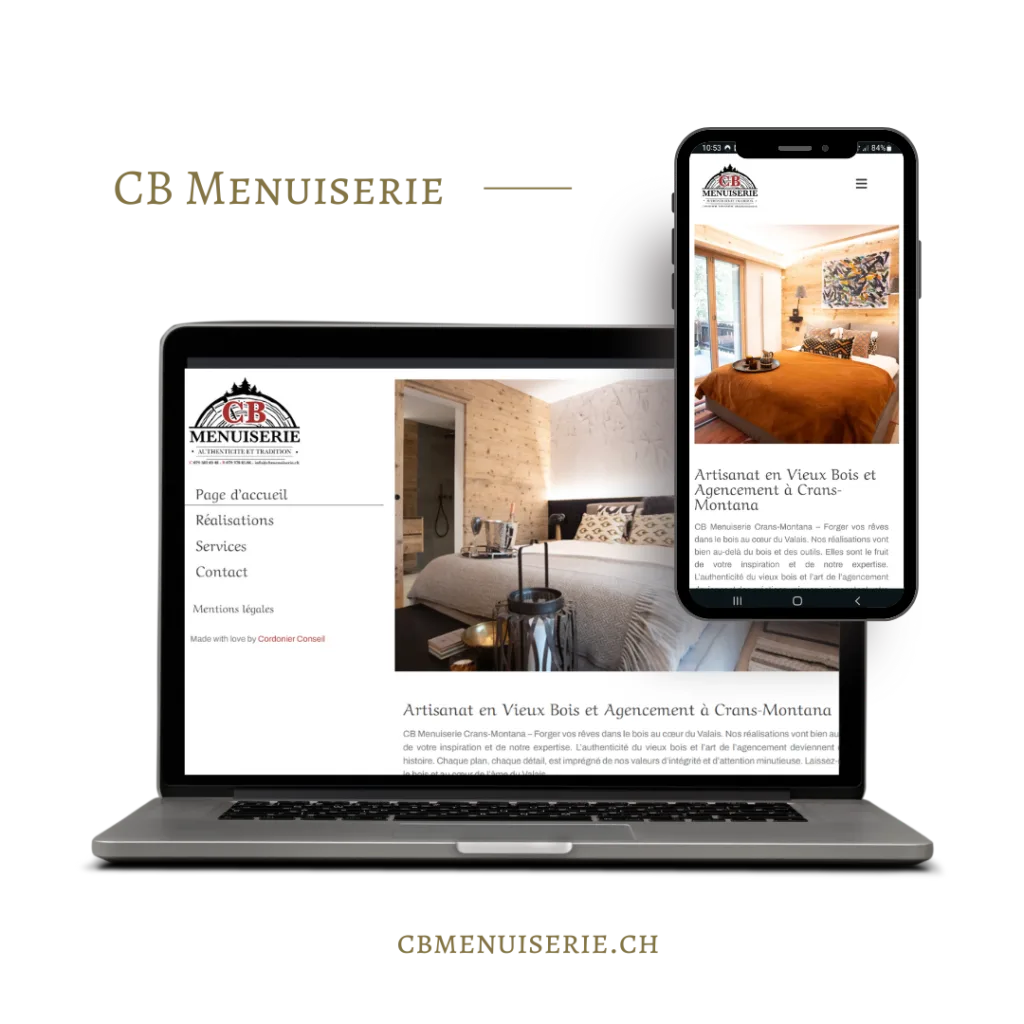 Site web CB Menuiserie