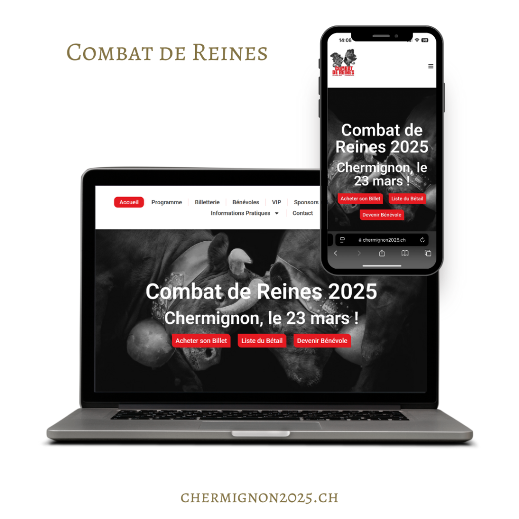 Site web Combat de Reines — Chermignon 2025